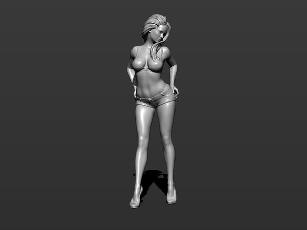 Sexy girl statue 3D model Printable A1