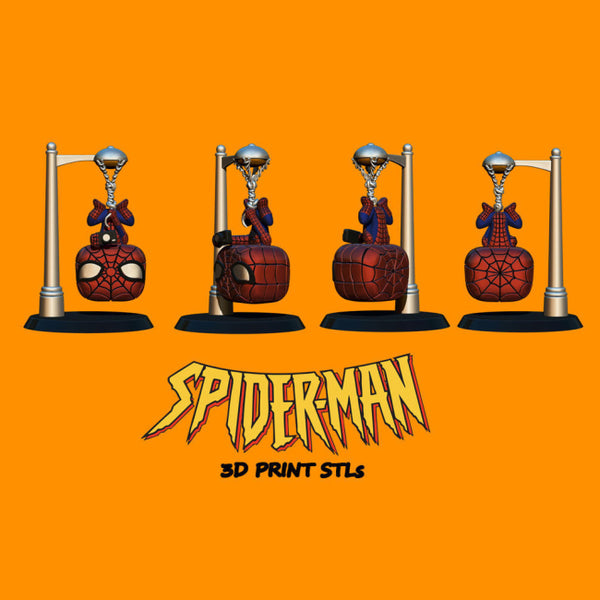 Spiderman Funko Pop 3D Model Ready to Print STL