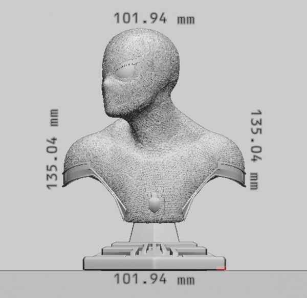 Spiderman Home Coming Bust 3D Model Ready to Print STL