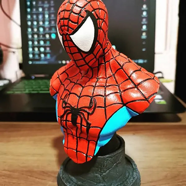 Spiderman Mavel Bust 3D Model Ready to Print STL