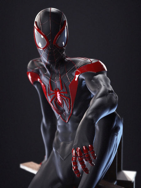 Spiderman Miles Sculpture 3D Model Ready to Print