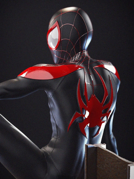 Spiderman Miles Sculpture 3D Model Ready to Print