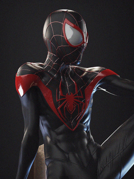 Spiderman Miles Sculpture 3D Model Ready to Print