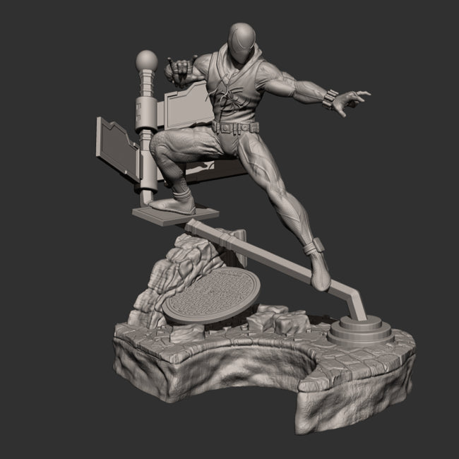 Spiderman Sculpture 3D Model Ready to Print