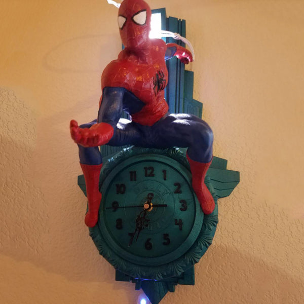 Spiderman Wall Clock 3D Model Ready to Print STL