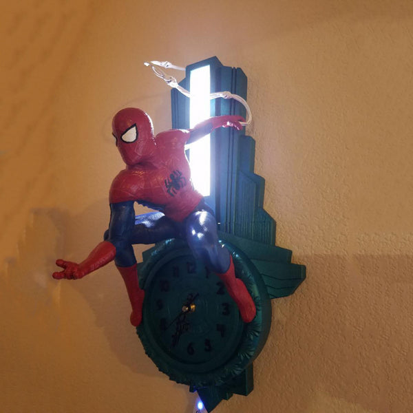 Spiderman Wall Clock 3D Model Ready to Print STL