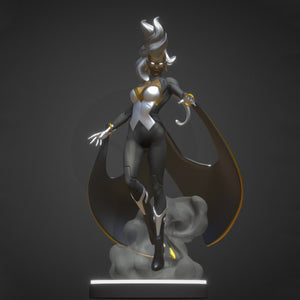 Storm Marvel Statue 3D Model Ready to Print STL