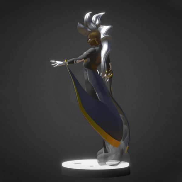 Storm Marvel Statue 3D Model Ready to Print STL