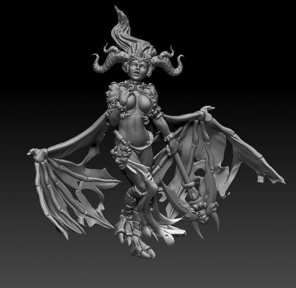 Succubus Statue 3D model ready print