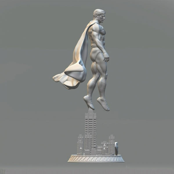 Superman Statue 3D model Printable for 3D print STL format