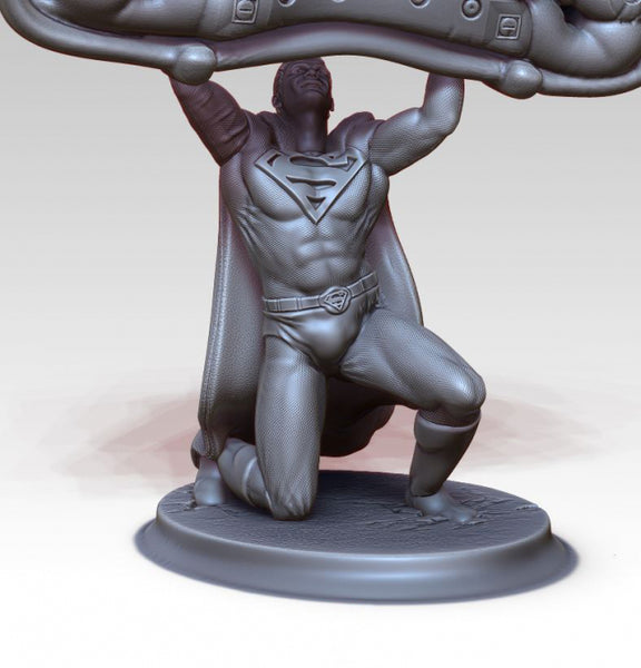 Superman Statue 3D model Printable for 3D print STL format