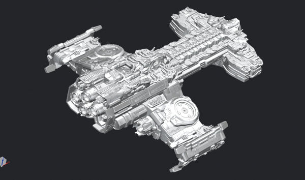 Terran Battlecruiser StarCraft Spaceship 3D Printer model