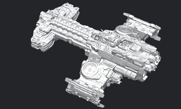 Terran Battlecruiser StarCraft Spaceship 3D Printer model