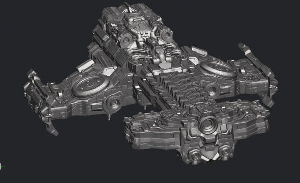 Terran Battlecruiser StarCraft Spaceship 3D Printer model