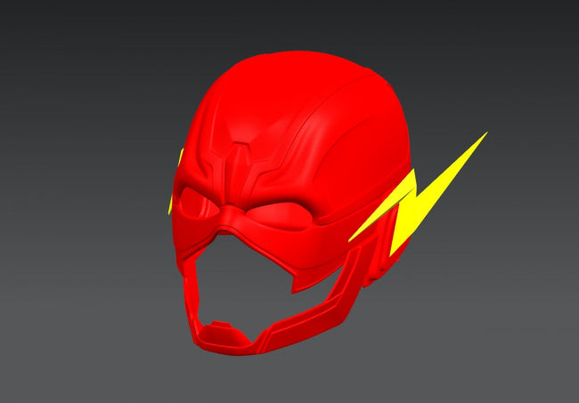 The Flash Cosplay Helmet 3D model Ready to Print