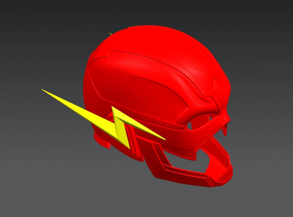 The Flash Cosplay Helmet 3D model Ready to Print