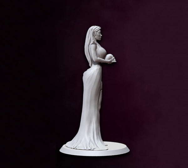 The Girl and the Skull 3D model ready print