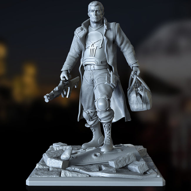 The Punisher Marvel 3D Model Ready to Print STL