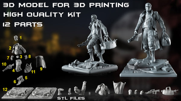 The Punisher Marvel 3D Model Ready to Print STL