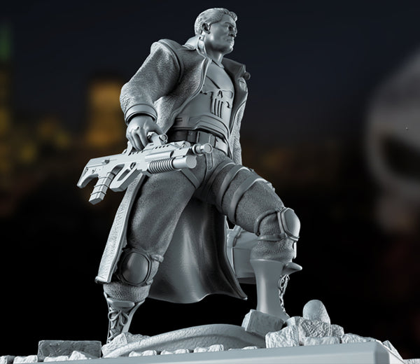 The Punisher Marvel 3D Model Ready to Print STL