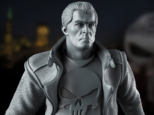 The Punisher Marvel 3D Model Ready to Print STL