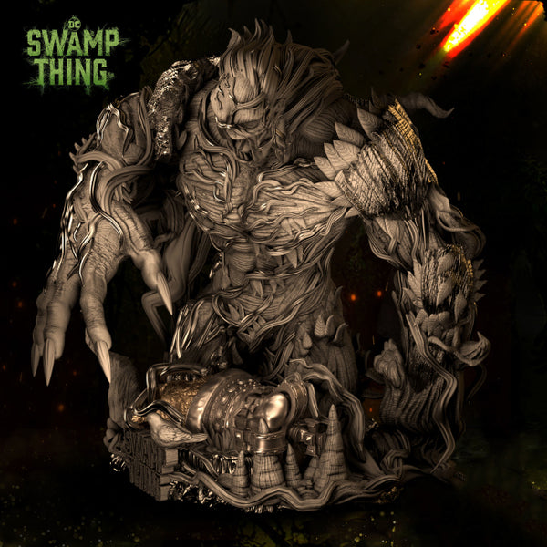 The Swamp Thing Bust 3D Model Ready to Print