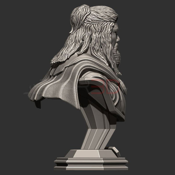 Thor Long Hair Bust Avengers Endgame 3D Model Ready to Print STL