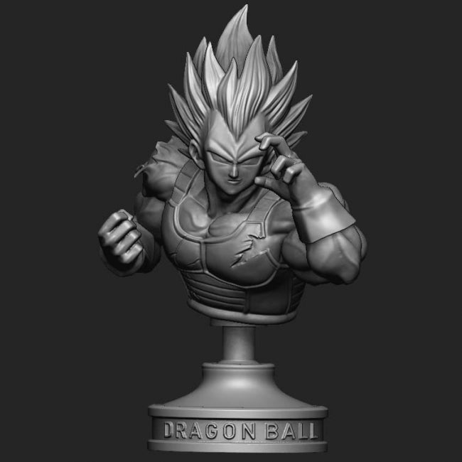 Vegeta Bust dragonball Z 3D print model