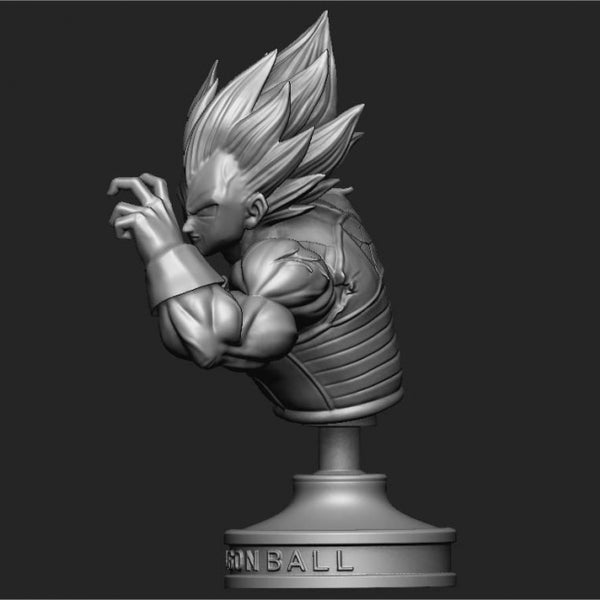 Vegeta Bust dragonball Z 3D print model