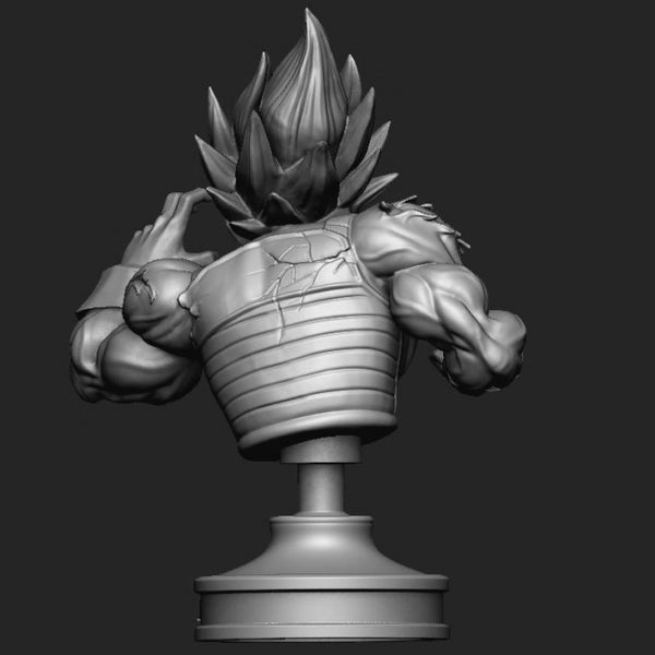 Vegeta Bust dragonball Z 3D print model