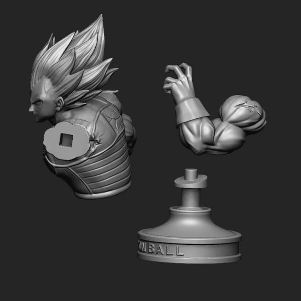 Vegeta Bust dragonball Z 3D print model