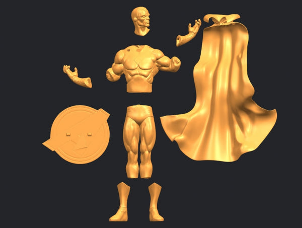 Vision Marvel 3D model STL for 3D Printing 3D Printer