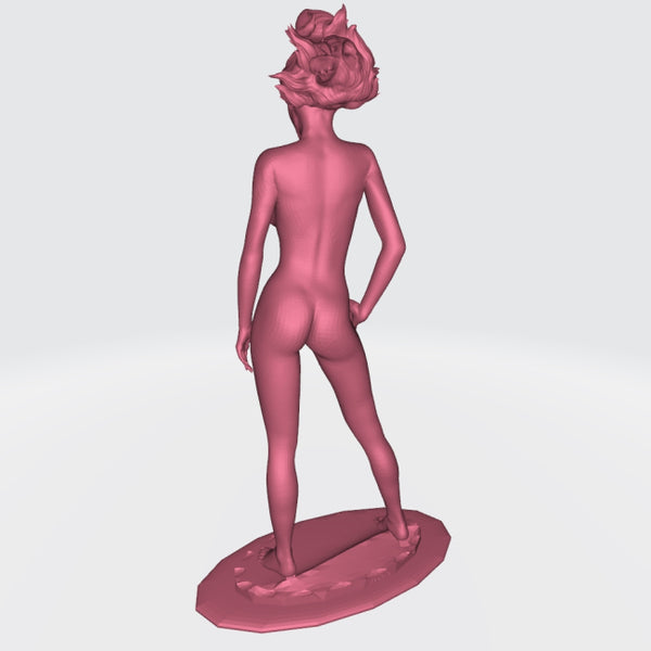 Windy Girl 3D Model Ready to Print