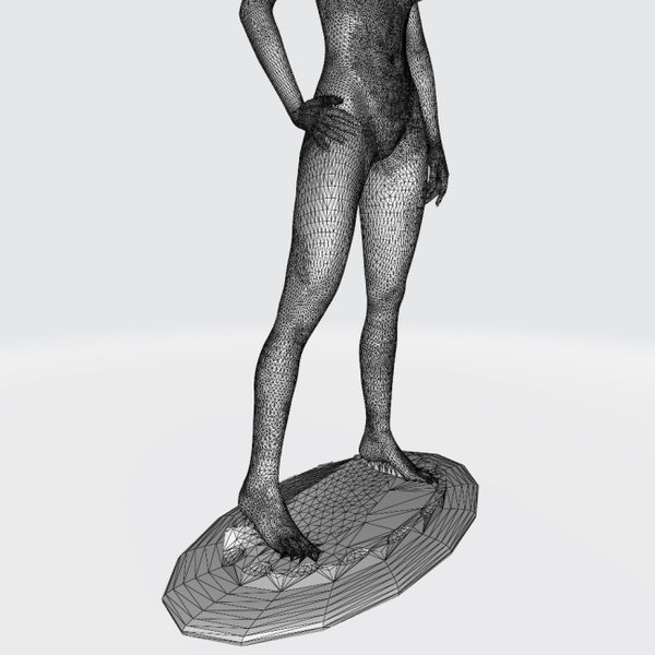 Windy Girl 3D Model Ready to Print