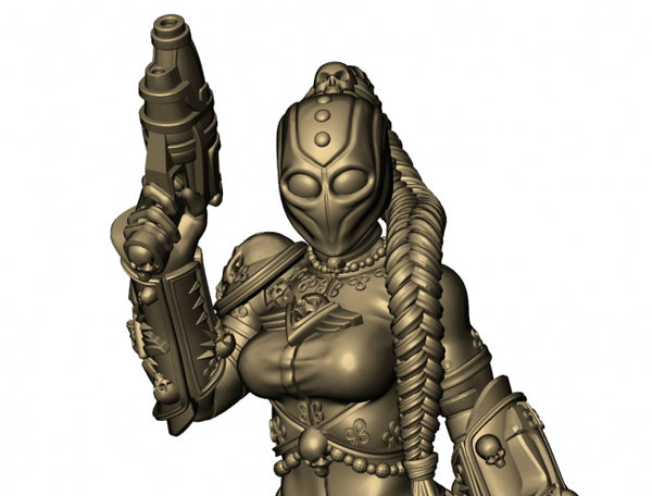 Woman Assassin Statue 3D model STL for 3D printing