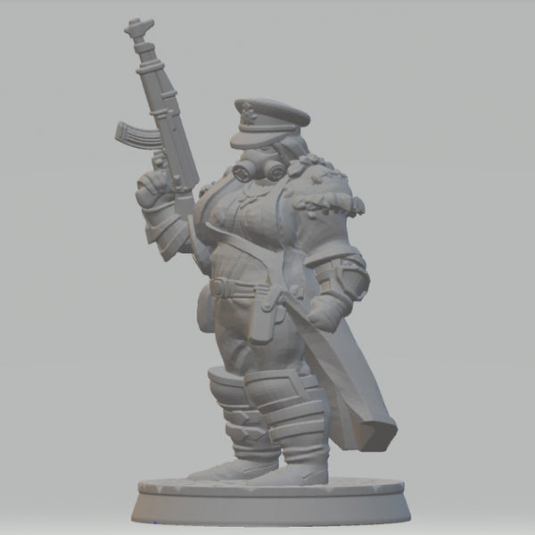 Woman Soldier 3D model ready print