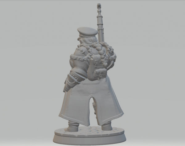 Woman Soldier 3D model ready print