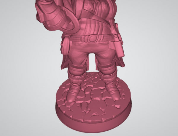 Woman Soldier 3D model ready print