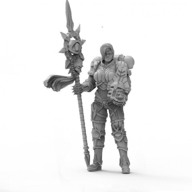 Woman Warrior 3D model ready print A1