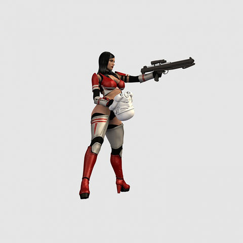 Women Space Trooper 3d model for 3D Printing