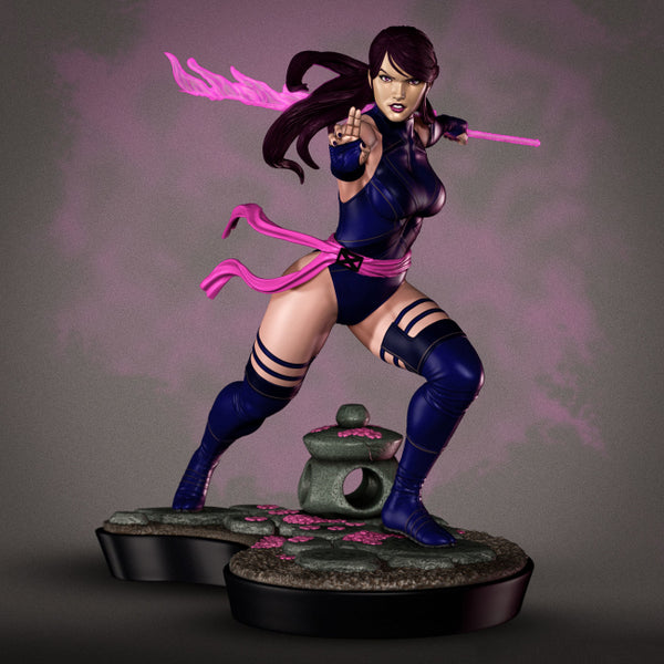 X-Men Psylocke 3D Model Ready to Print STLv