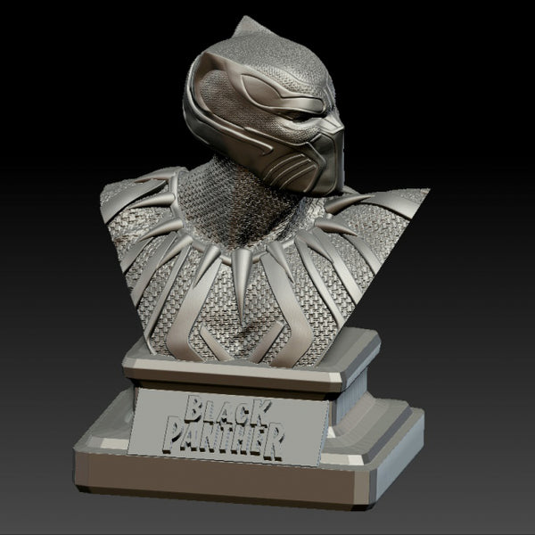 Black Panther Bust 3D print model